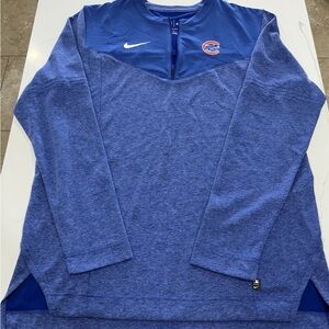 Chicago Cubs Nike Royal Blue Dri-FIT MLB Authentic Collection Quarter Zip